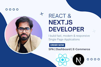 build a fast, modern single page application using react and next js