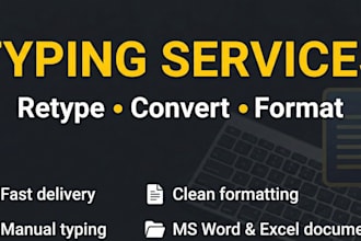 retype scanned PDF and images into editable word file with proper formatting