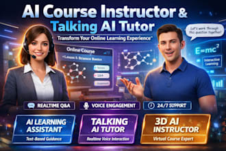 do ai online course instructor, realtime talking ai tutor, ai learning assistant