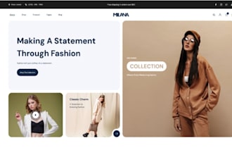 design squarespace clothing website fashion brand website online store website