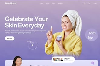 build squarespace skin care website beauty product website ecommerce website