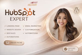 setup hubspot crm, hubspot email design, hubspot automation, hubspot integration