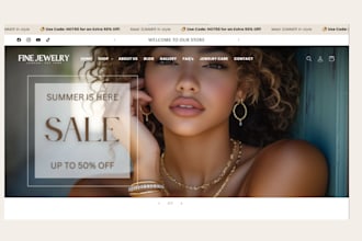build jewelry website jewelry shopify store fashion store necklace website