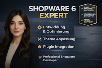 optimize german shopware 5 and 6 onlineshop theme plugin integration bug fix de