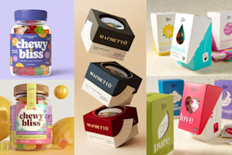 design food packaging, snacks packaging, label design, box packaging design