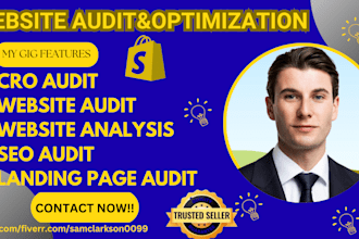 perform professional website audit, seo audit and cro audit for your website