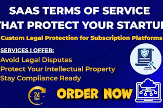 craft professional saas terms of service to protect your business