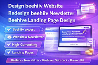 design beehiiv website redesign beehiiv newsletter beehive landing page design