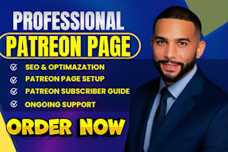 set up your patreon page and optimization
