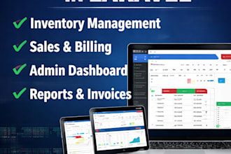 develop complete pos system in laravel with admin panel and reports