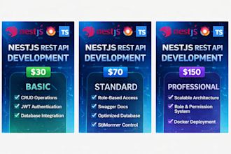 build scalable rest API using nestjs and typescript