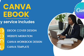do canva ebook design, ebook formatting, workbook, ebook layout design in canva