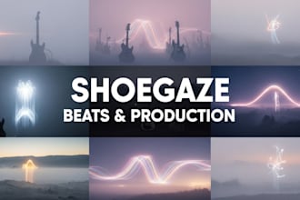 create melancholic dreamy instrumentals blending shoegaze, post punk, slowcore
