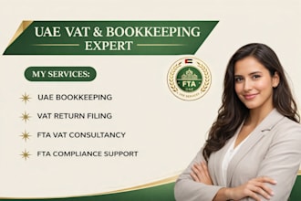 provide uae bookkeeping and vat return filing services