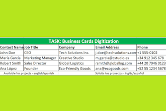 be your expert for data entry, and fast transcription