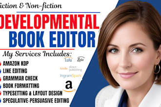 developmental editor, format fiction novel, romance, spiritual memoir, self help