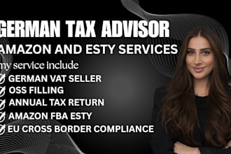 prepare german amazon jahresabschluss, vat return tax retun, bookkeeping,