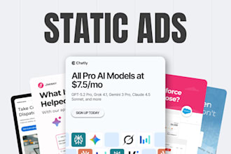 do static ads for meta and linkedin