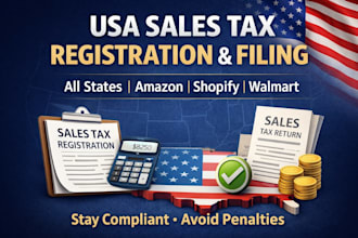 register and file USA sales tax in all the states
