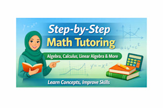 provide step by step math tutoring and concept explanation