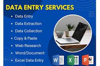 do data entry copy paste work professionally