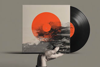 create a print ready cd jacket album cover
