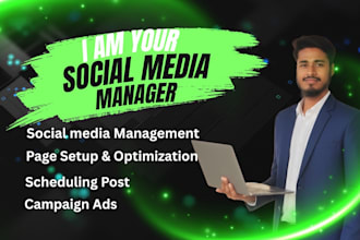 be your social media manager and pro facebook marketer
