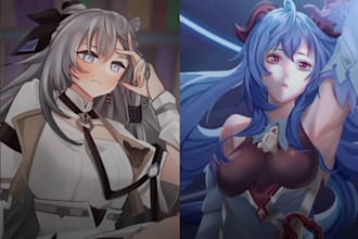 create half body character