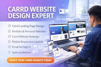 design carrd website carrd landing page carrd portfolio carrd website redesign