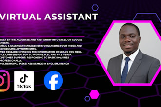assistant virtuel et support admin