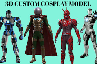 create 3d cosplay full body 3d helmet mask 3d mask cosplay armor full armor stl