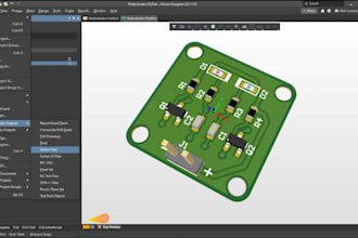 create pcb schematics and layouts with gerber and bom in altium designer, kicad