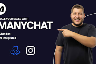 create a manychat automation funnel for instagram sales