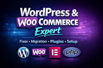 fix, customize or migrate your wordpress or woocommerce site