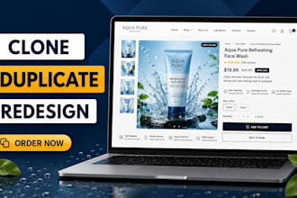 clone, duplicate or redesign shopify store design