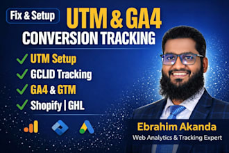 fix and set up utm tracking, utm persist, gclid, GTM for ghl