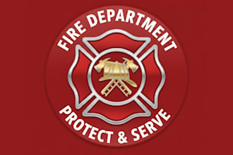 do make firefighter mascot logo with my own creativity