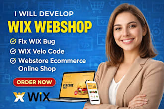 develop wix webshop fix wix bug wix velo code webstore ecommerce online shop