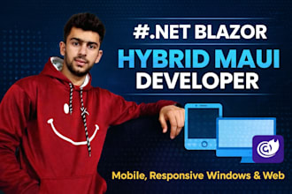 develop dotnet blazor hybrid maui web, mobile and desktop apps