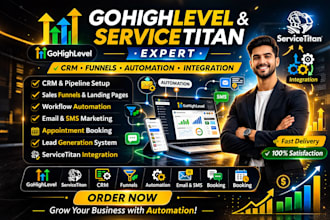 create ghl funnels automation workflows and snapshots service titan