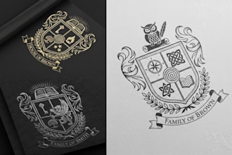 design luxury regal heraldic family crest coat of arms coat of arm