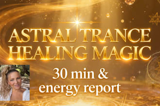 perform astral trance healing with energy and soul reading