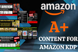 design amazing a plus content for amazon KDP book