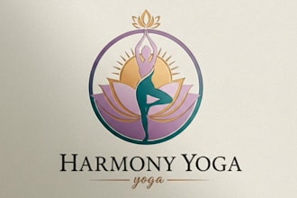 create awesome and gorgeous yoga logo design for your brand