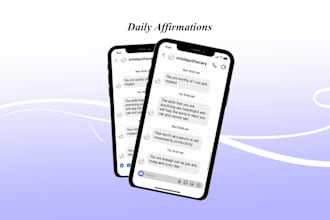send daily affirmations with drawings through social media