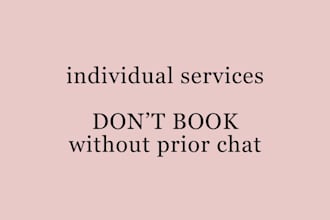 individual support as discussed in chat