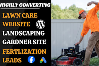 build lawn care website landscaping site generate gardening fertilization leads