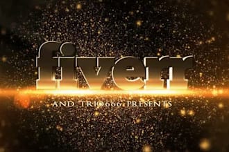 create a magical video intro with your logo and text