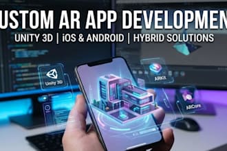 build augmented reality app, ar reality app,mvp app development, unity3d,vuforia