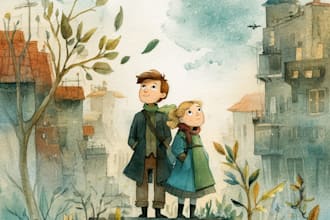 draw original children book illustration and book cover